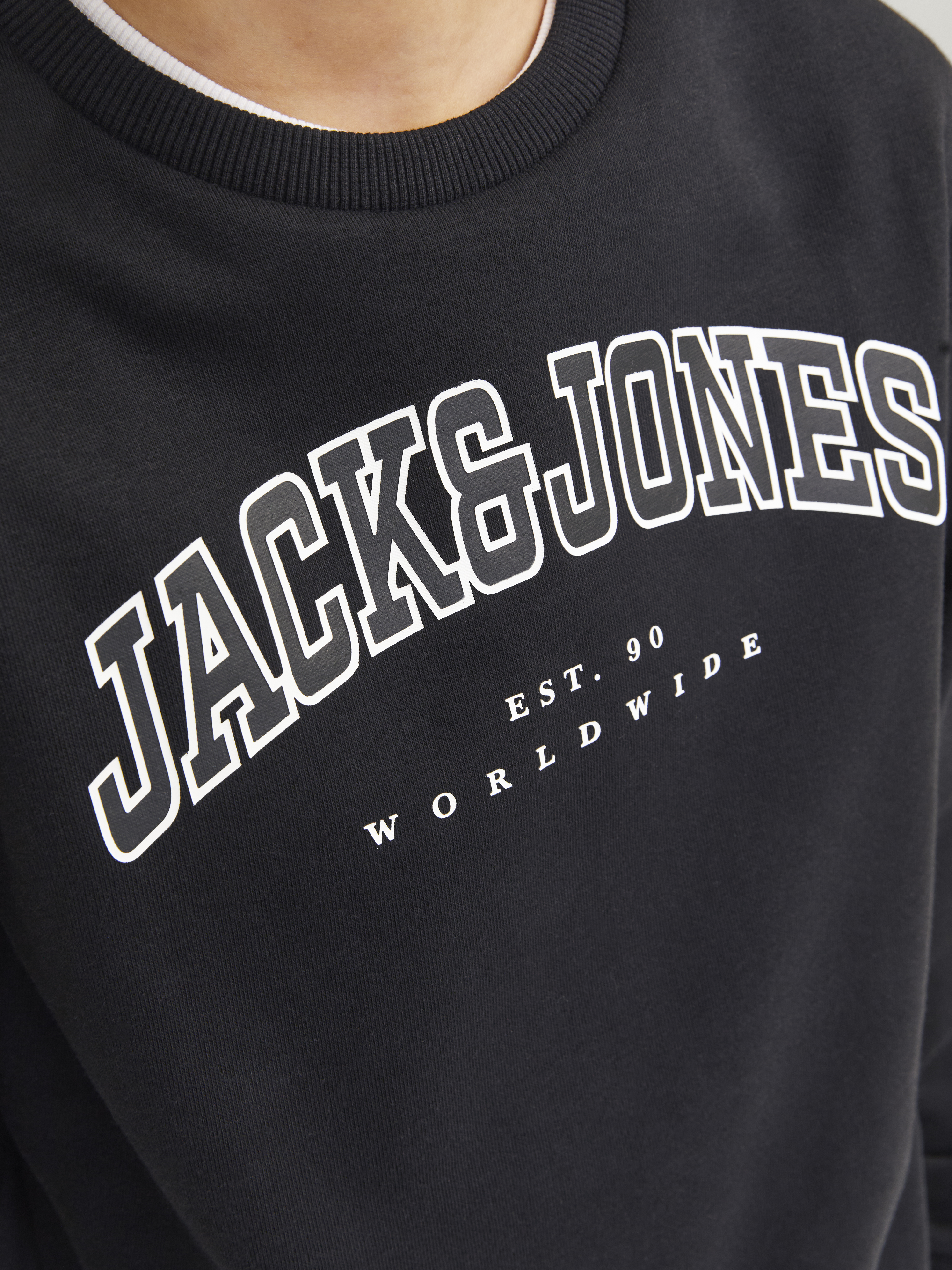 JACK&JONES - JJECALEB VARSITY SWEAT CREW - 12258967