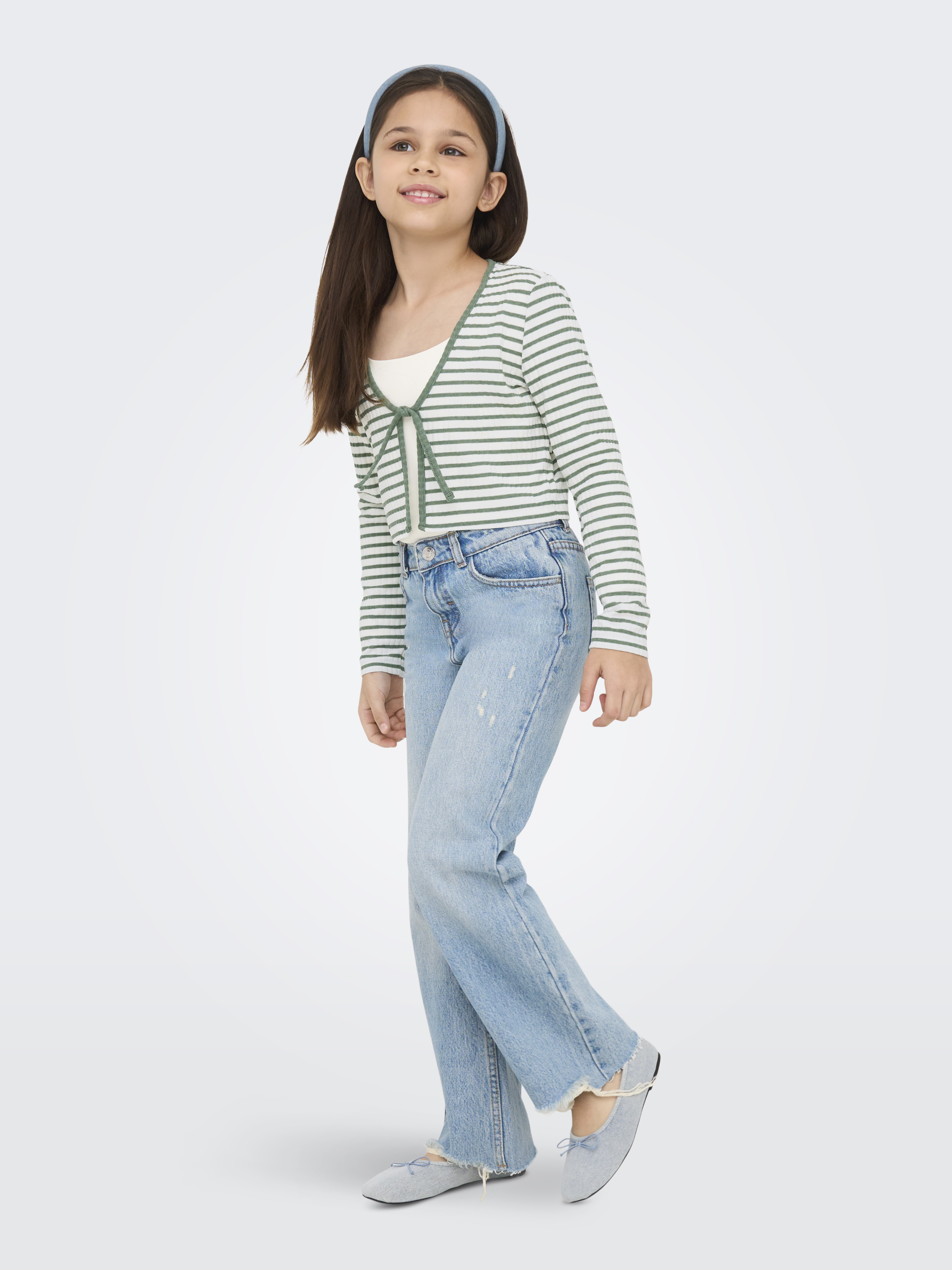 KIDS ONLY - KOGNELLA STRIPED L/S CARDIGAN - 15339730