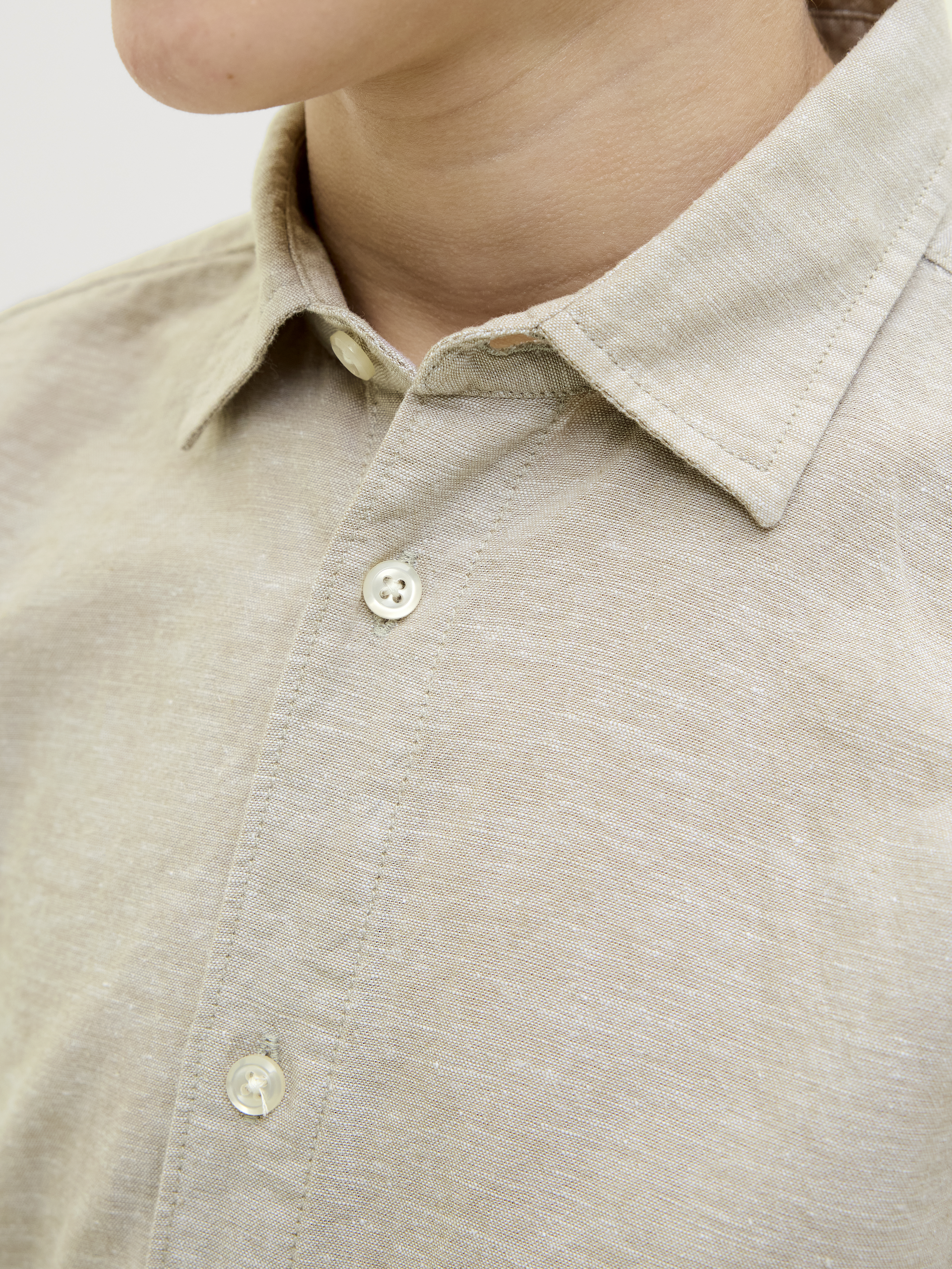JACK&JONES - JJBREEZE LINEN SHIRT S/S - 12268986