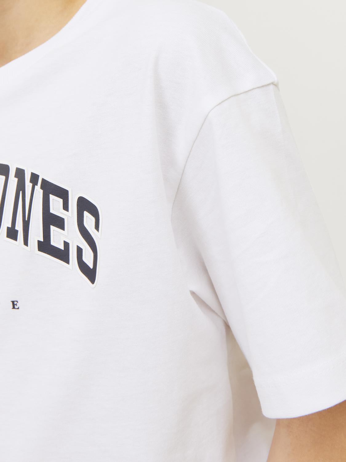 JACK&JONES - JJECALEB VARSITY TEE SS - 12258924