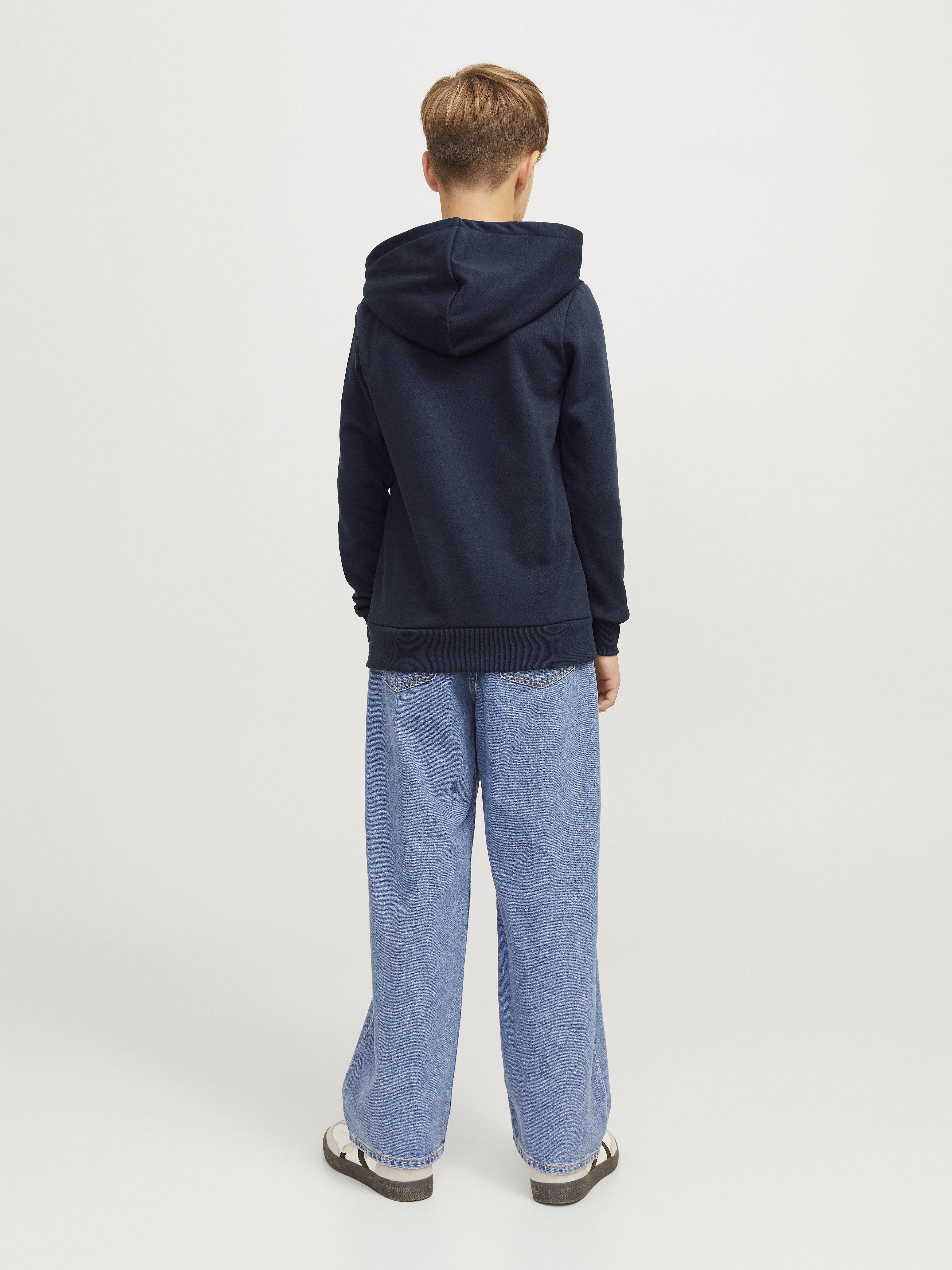 JACK&JONES - JJKAM VARSITY SWEAT HOOD - 12266761