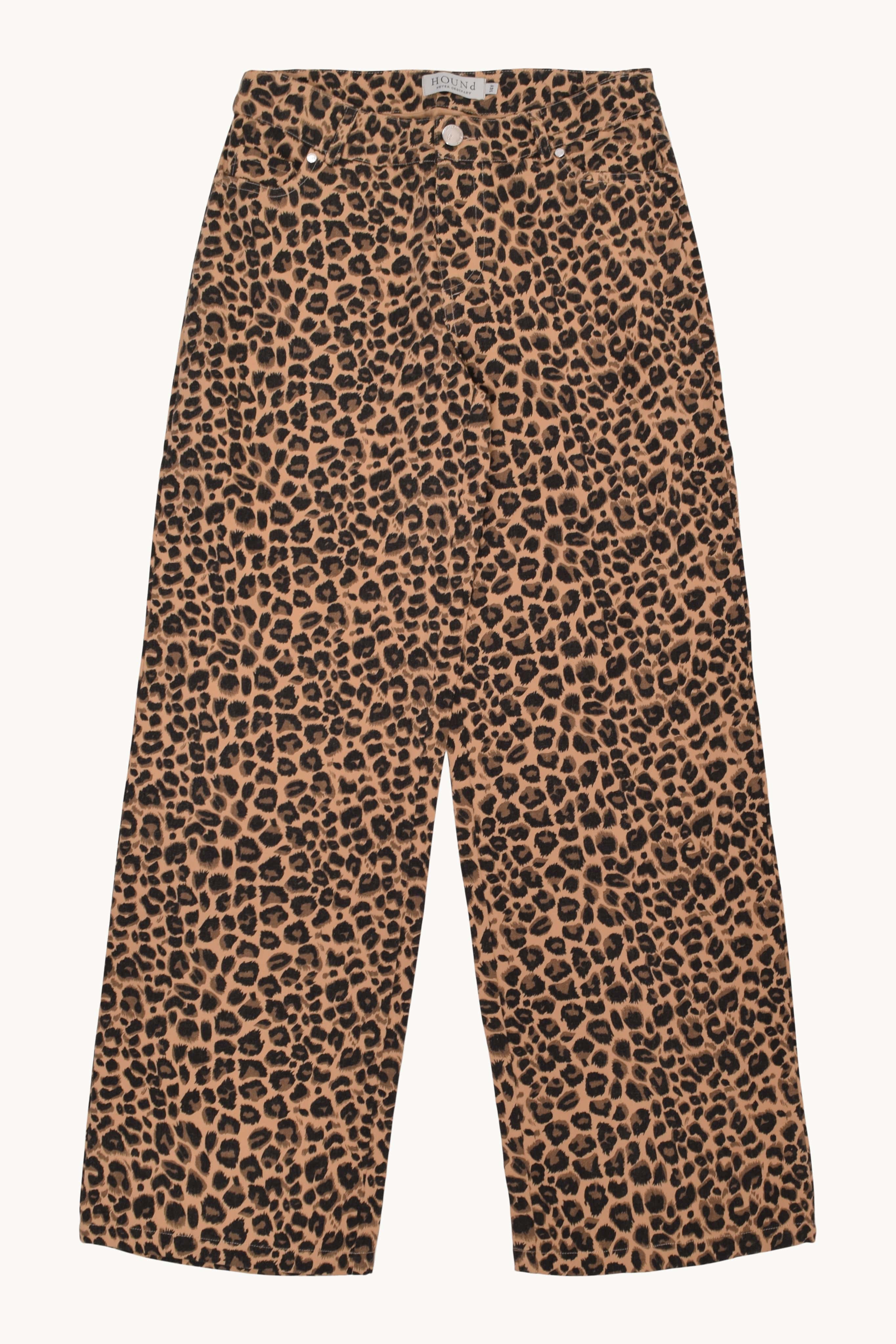 HOUNd - LEOPARD WIDE PANTS - 7240475