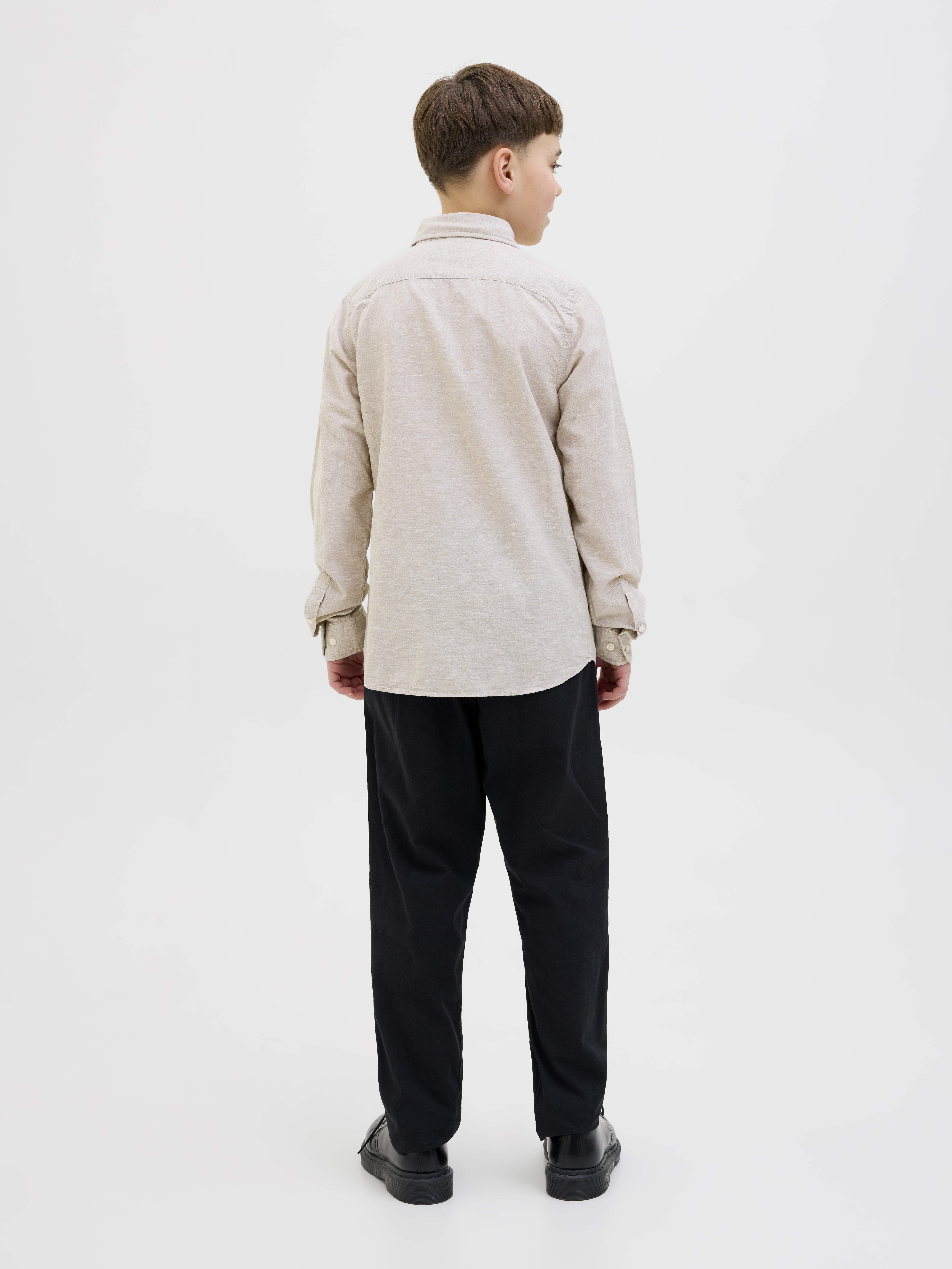 JACK&JONES - JJEBREEZE LINEN BLEND SHIRT - 12268988