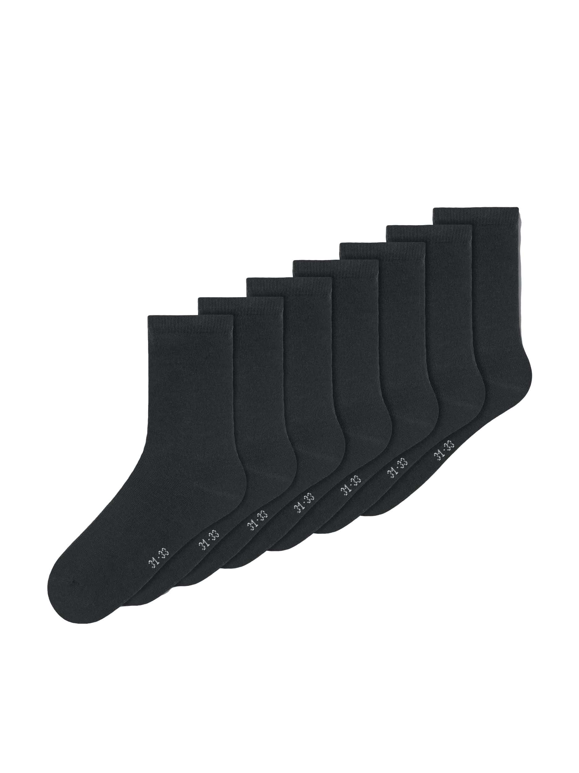 Name It - NKNSOCK 7 PK SOLID NOOS - 13205421