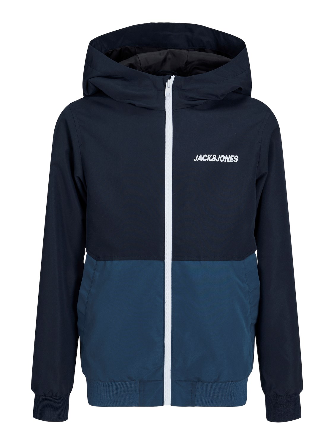 JACK&JONES - JJERUSH BLOOKING HOOD BOMBER - 12200453