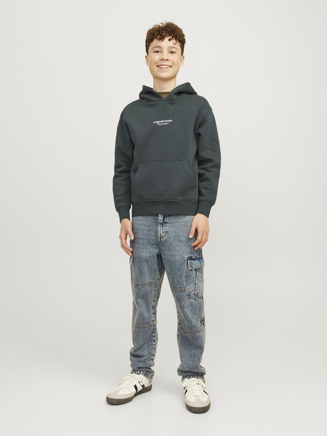 JACK&JONES - JORVESTERBRO SWEAT HOOD - 12242469