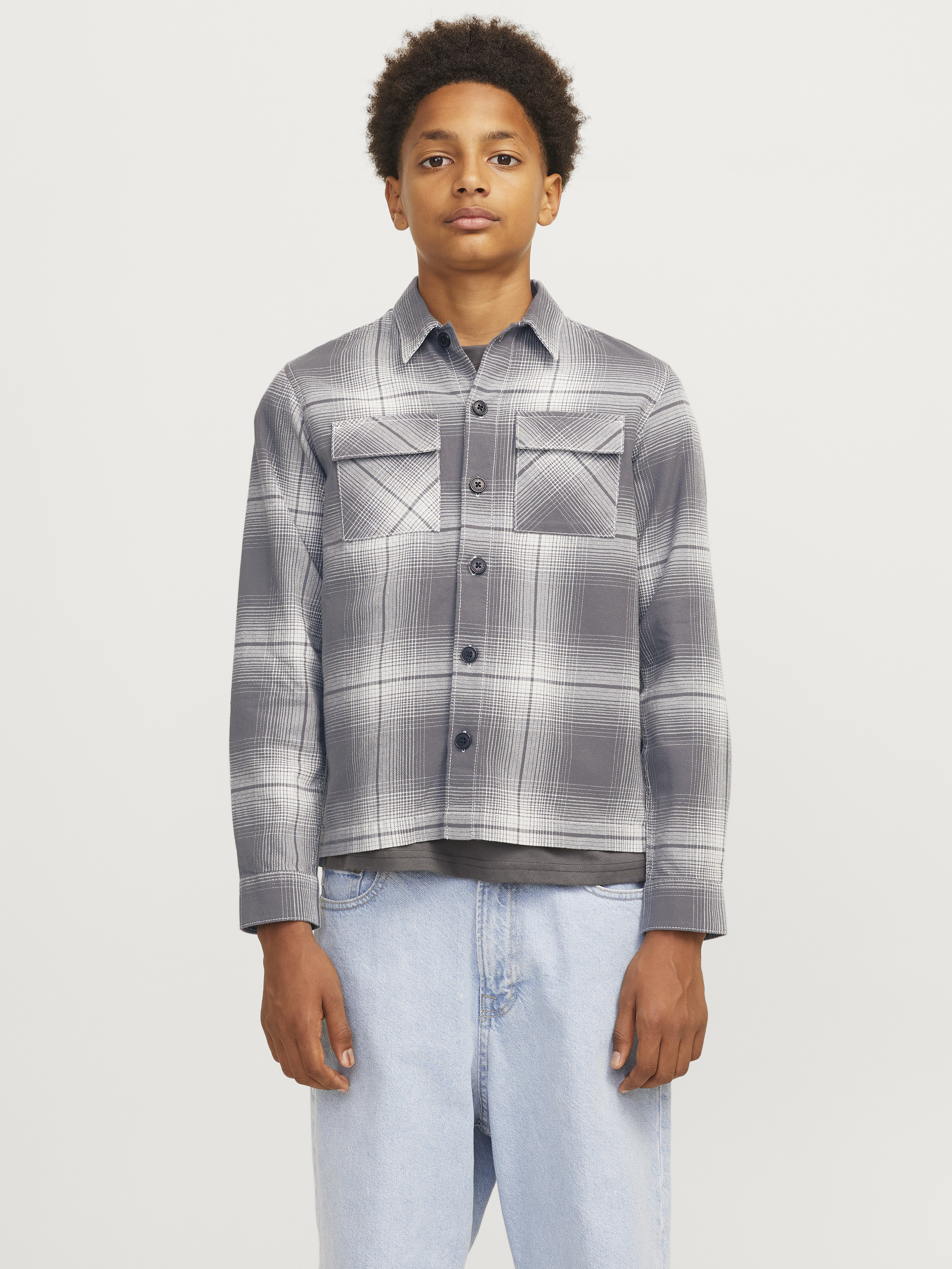 JACK&JONES - JCOCHARLIE CHECK OVERSHIRT - 12266603