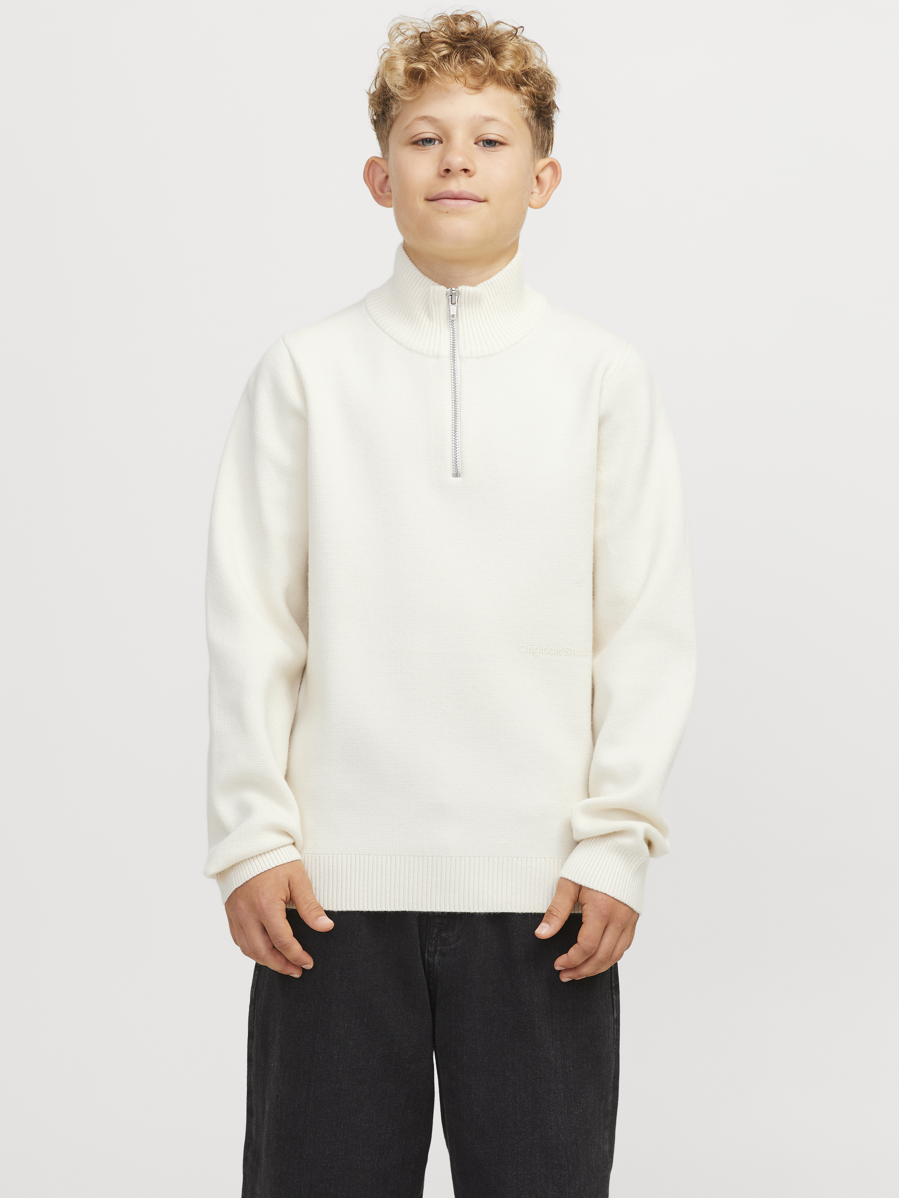 JACK&JONES - JORVESTERBRO KNIT HALF ZIP - 12267502